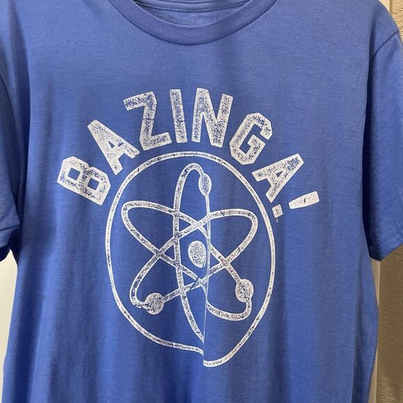 Ripple Junction The Big Bang Theory Bazinga Blue Graphic Tee Shirt Mens Size M - Picture 3 of 6